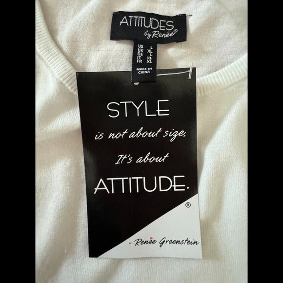 Attitudes by Renee Sweater & Scarf Set Snow Queen Large Winter Comfort - Picture 16 of 16